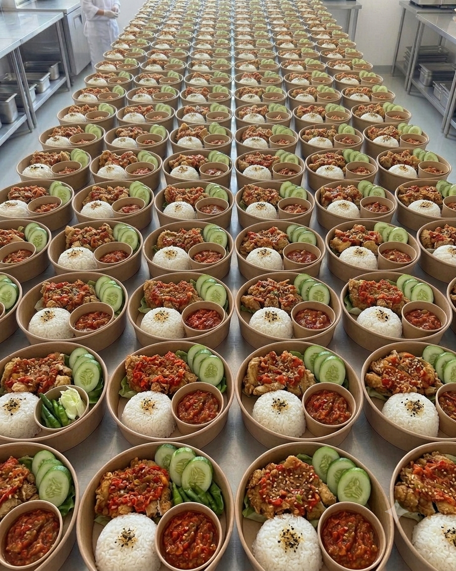 Rice Bowl + Ayam Geprek